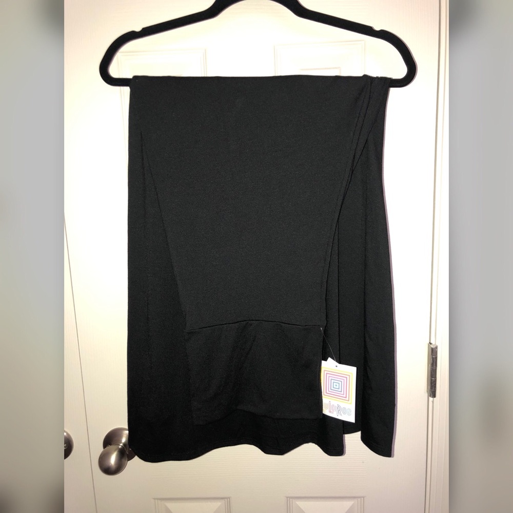 LuLaRoe Solid Black Maxi Skirt XL
